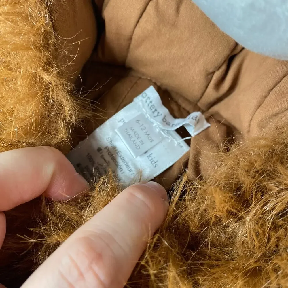 Pottery Barn Kids Costumes Highland Cow Brown Cow Size 6-12m EUC - Picture 3 of 12
